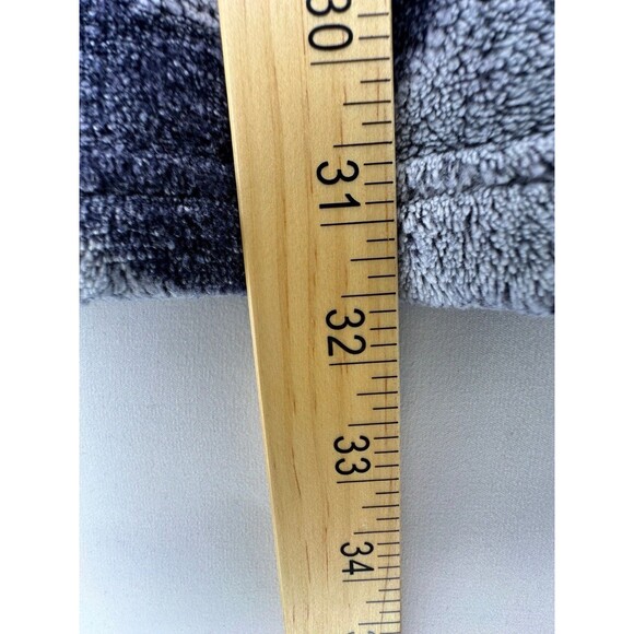 Disney Mickey Mouse Sherpa Hoodie Blanket Sweatshirt Small Gray Fleece - Picture 7 of 8